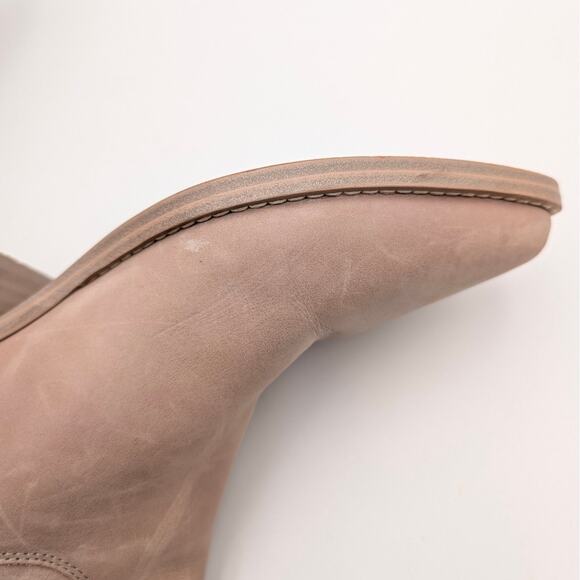 Marc Fisher Hilaria Pointed Toe Western Boots Women's Taupe Size US7.5M EU38 - Picture 11 of 13